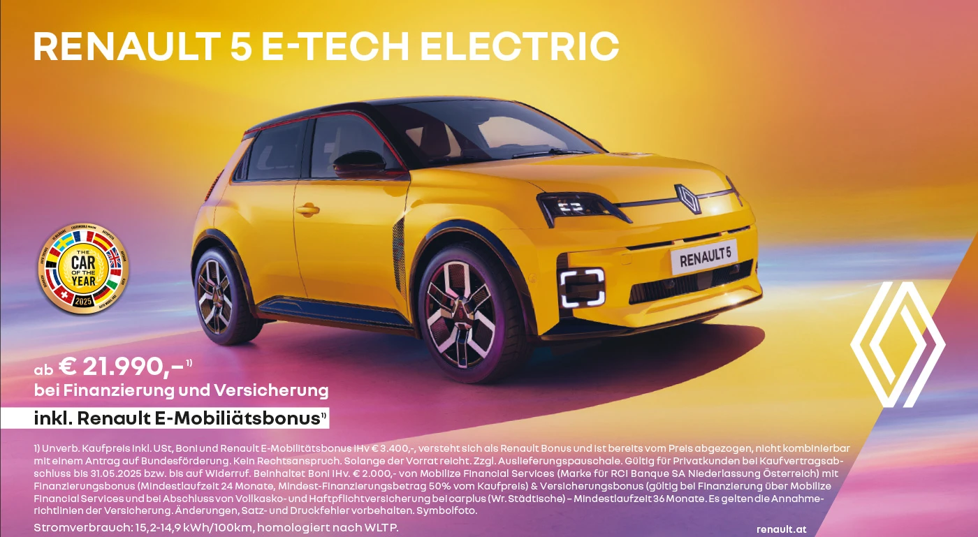 Aktuelle Angebote für Renault R5 E-Tech Electric bis 31.05.2005