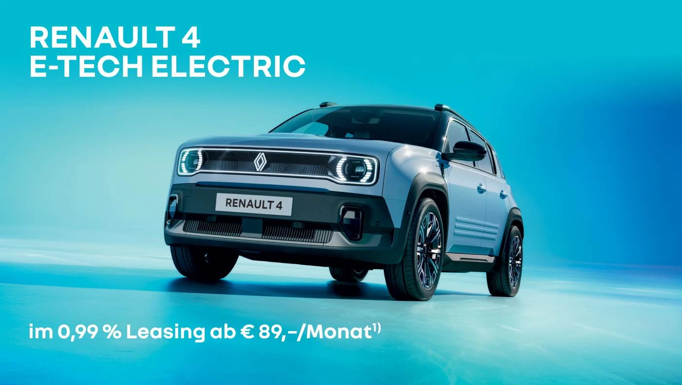 Renault 4 E-Tech Electric - aktuelles Leasingangebot